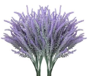 10 Bundles of Purple Faux Lavender Flowers