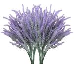 10 Bundles of Purple Faux Lavender Flowers