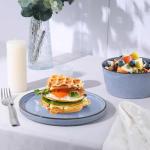 Haze Blue 18-Piece Stoneware Dinnerware Set