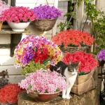 24 Bundles Colorful Indoor Outdoor Fake Flowers