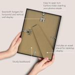 Black 8.5x11 Picture Frame with Shatter-Resistant Glass