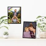 Black 8.5x11 Picture Frame with Shatter-Resistant Glass