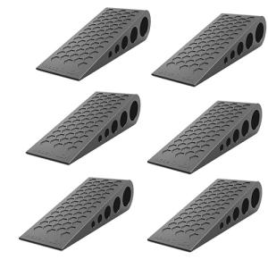 Heavy-Duty Rubber Door Stoppers - 6 Pack