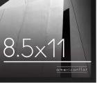 Black 8.5x11 Picture Frame with Shatter-Resistant Glass