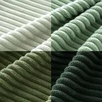 Set of 4 Soft Green Boho Striped Velvet Cushion Covers