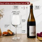 Set of 12 Long Stem Wine Glasses