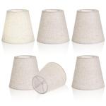 6 Pack Clip-On Mini Lamp Shades for Chandeliers