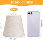 6 Pack Clip-On Mini Lamp Shades for Chandeliers