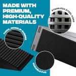 Heavy-Duty Adjustable Door Stopper with Grip