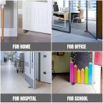 Heavy-Duty Rubber Door Stoppers - 6 Pack