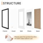 Upsimples Black 8x10 Picture Frame Set of 5