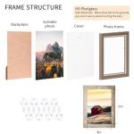 Set of 8 Rustic 4x6 Picture Frames