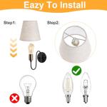 6 Pack Clip-On Mini Lamp Shades for Chandeliers