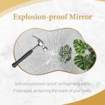 Gold Asymmetrical Wall Mirror - 20"x36" Decor