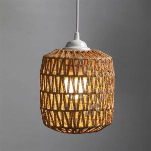Handmade Woven Rattan Chandelier Lampshade Decor