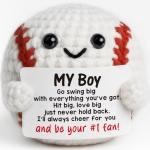 Handmade Crochet Baseball Plush Gift for Boys
