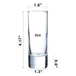 Clear Heavy Base Shot Glasses Set of 12