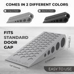 Heavy-Duty Rubber Door Stoppers - 6 Pack