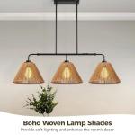 Boho Woven Lamp Shades - Set of 3