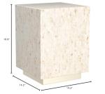 Juno Mosaic Faux Mother of Pearl Side Table