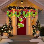 6-Piece Light Up Christmas Fence Decorations Set