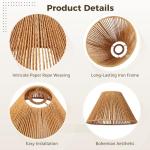 Boho Woven Lamp Shades - Set of 3