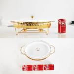 Ceramic Oval Casserole Dish with Glass Lid