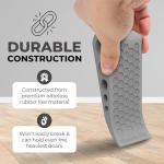 Heavy-Duty Rubber Door Stoppers - 6 Pack