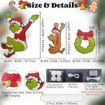 6-Piece Light Up Christmas Fence Decorations Set