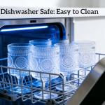 Vintage Floral Goblet Glasses Set - 6 Pack