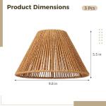 Boho Woven Lamp Shades - Set of 3