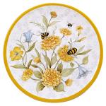 Bee Sweet 12-Piece Melamine Dinnerware Set for 4