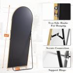 DUMOS Gold Arched Full Length Floor Mirror