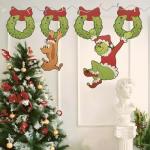 6-Piece Light Up Christmas Fence Decorations Set