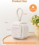 Beige Rope Knot Decorative Door Stoppers