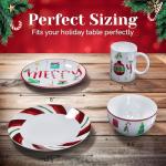 Christmas Stoneware Dinnerware Set - 16 Pieces