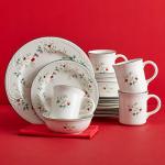 Winterberry Holiday 16-Piece Dinnerware Set for 4