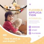 Black Stuffed Animal Hammock Net for Kids' Rooms