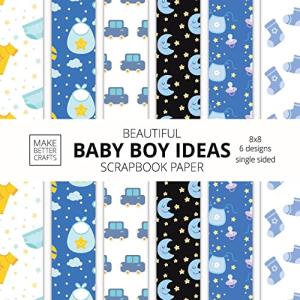 Cute Baby Boy Scrapbook Paper for DIY Projects