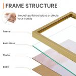Upsimples Set of 3 Gold 5x7 Picture Frames