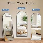DUMOS Full Length Arched Mirror with Stand 56"x15