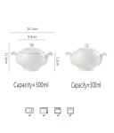 Classic Blue and Gold Porcelain Soup Tureen Set