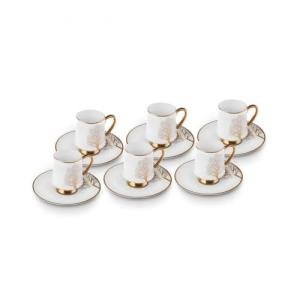 Elegant 12-Piece Bone China Espresso Cup Set
