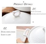 Porcelain Soup Serving Tureen with Lid and Ladle