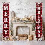 Buffalo Plaid Christmas Yard Sign Set