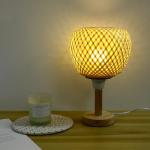 Rustic Bamboo Pendant Lamp Shade for Home Decor