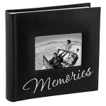 Cursive Photo Album with Memo Space, Black