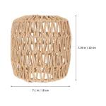Handmade Woven Rattan Chandelier Lampshade Decor