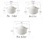 Porcelain Soup Serving Tureen with Lid and Ladle