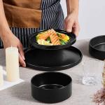 Herogo Matte Black Dinnerware Set for 6